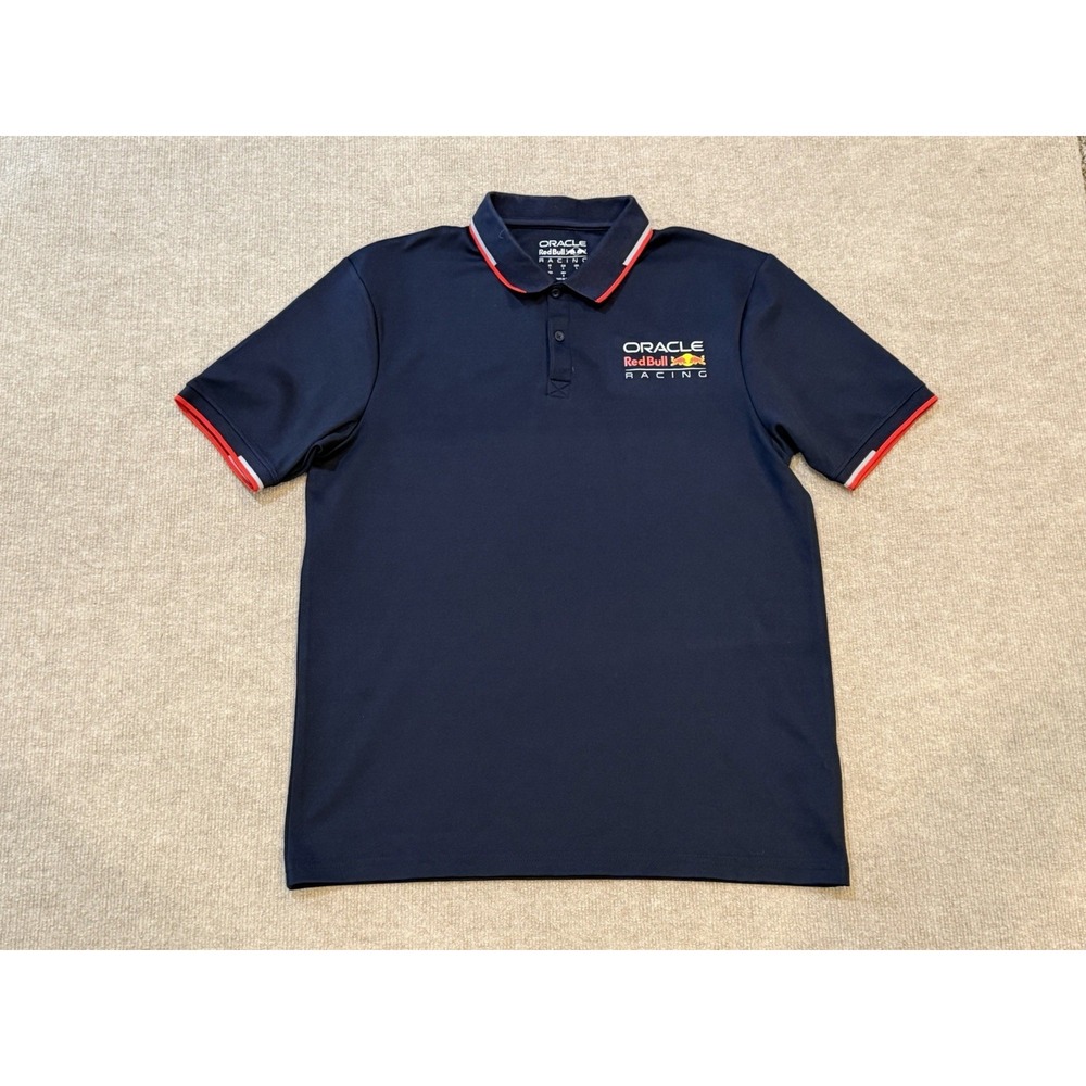 Oracle Red Bull Racing Men's Castore Core Polo Shirt Navy F1 Large Verstappen